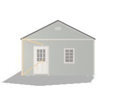 Side Garden Shed 16x36 - Image 11