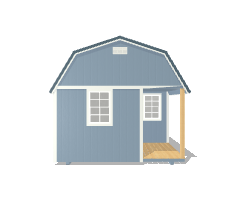 Lofted Corner Porch Cabin 12x20 - Image 6