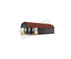 Deluxe Lofted Barn Cabin 12x40