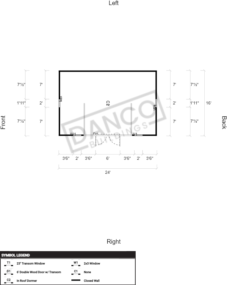 Dormer Shed 16x24 - Image 2