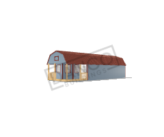 Deluxe Lofted Barn Cabin 12x40