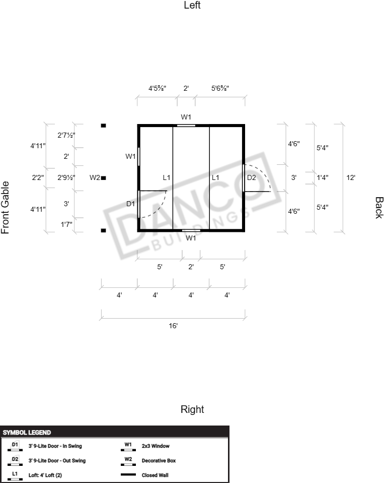 Lofted Barn Cabin 12x16 - Image 2