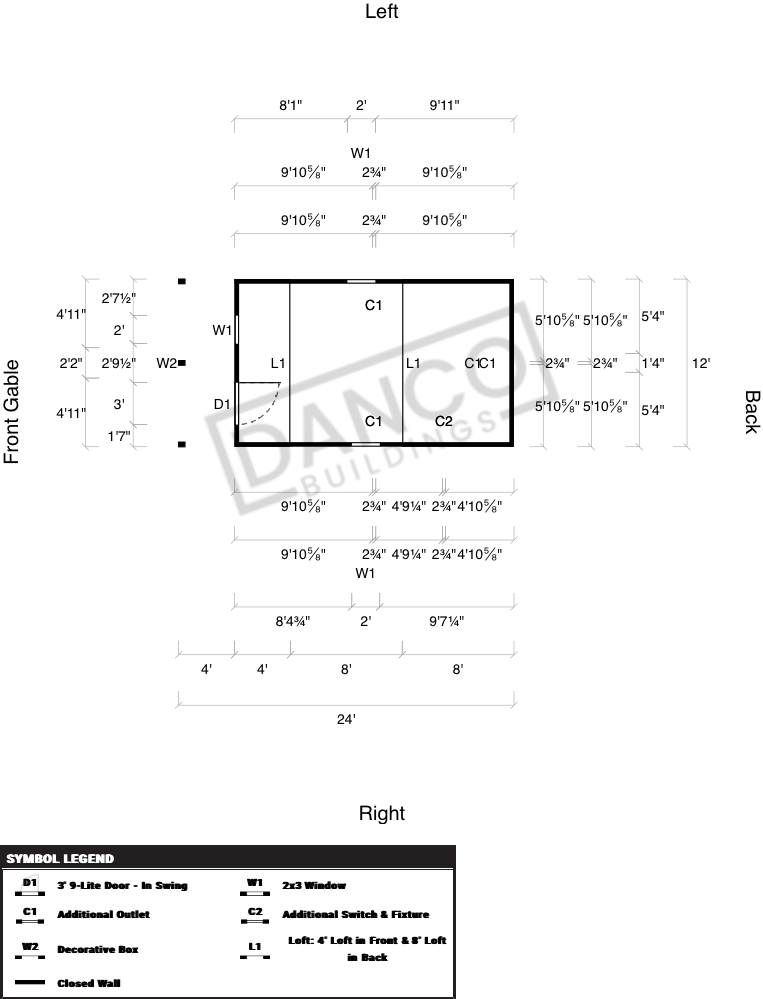 Lofted Barn Cabin 12x24 - Image 2