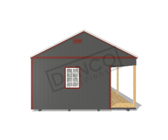 Side Porch Cabin 16x40 - Image 6