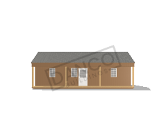 Center Porch Cabin 16x32 - Image 3