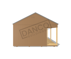 Center Porch Cabin 16x32 - Image 6