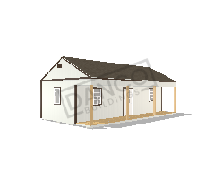 Side Porch Cabin 16x28