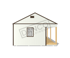 Side Porch Cabin 16x28 - Image 6