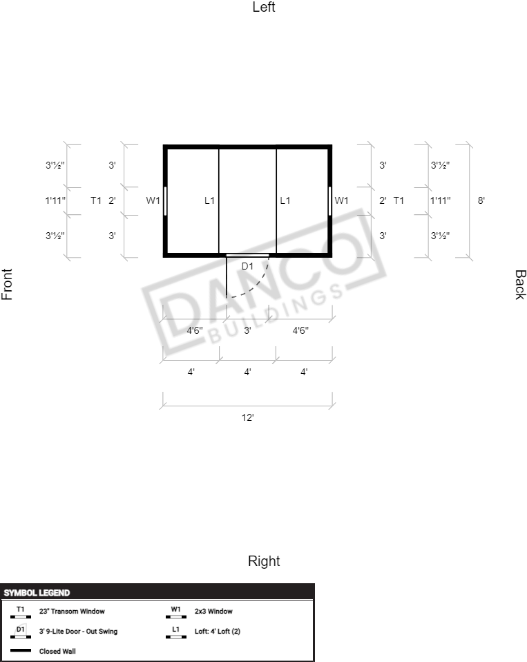 Side Lofted Barn 8x12 - Image 2