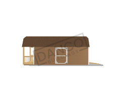 Lofted Barn Cabin 10x24 - Image 3