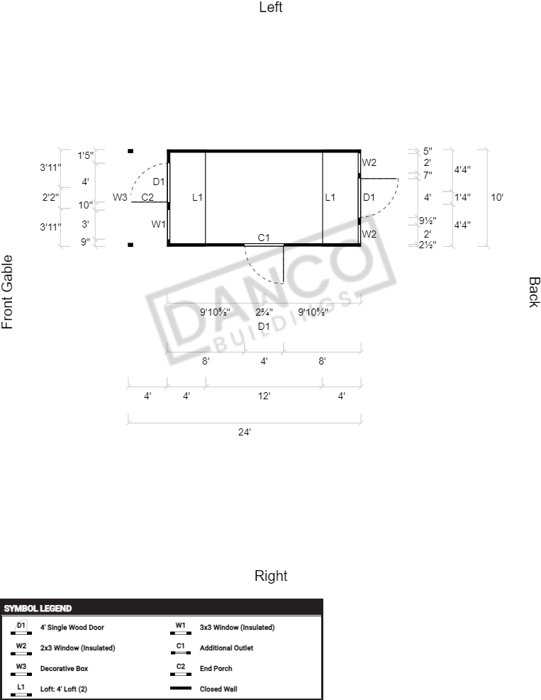 Lofted Barn Cabin 10x24 - Image 2