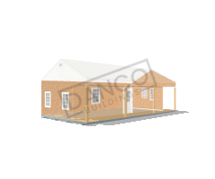 Side Porch Cabin 16x32