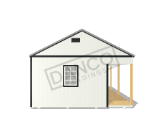 Side Porch Cabin 16x28 - Image 6