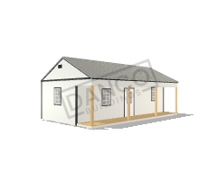Side Porch Cabin 16x28