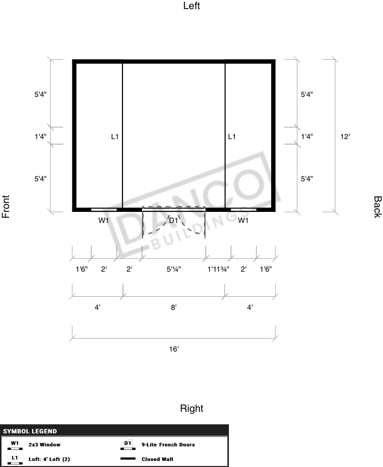 Side Lofted Barn 12x16 - Image 2