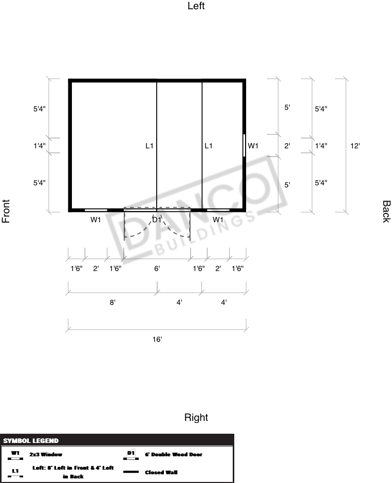Side Lofted Barn 12x16 - Image 2