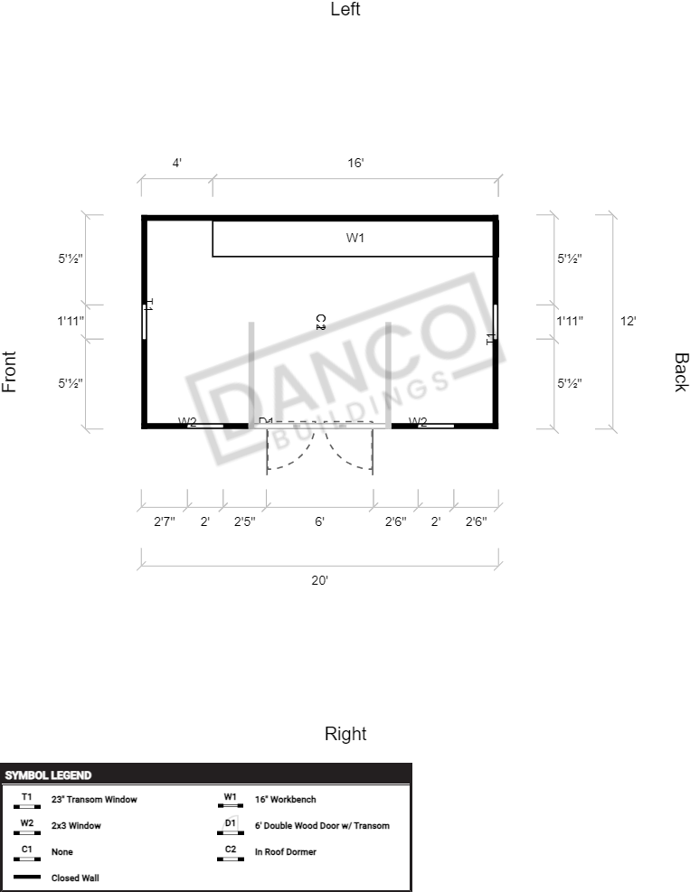 Dormer Shed 12x20 - Image 2