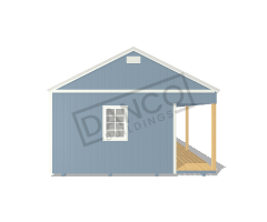 Side Porch Cabin 16x40 - Image 6