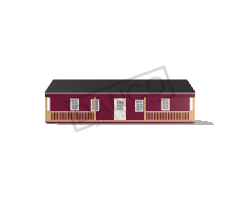 Side Porch Cabin 16x40 - Image 3