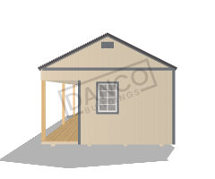 Center Porch Cabin 14x32 - Image 5