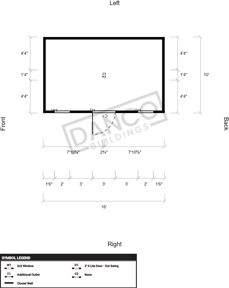 Side Garden Shed 10x16 - Image 2