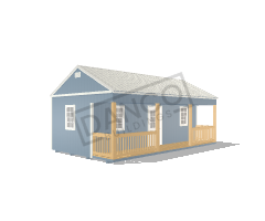 Corner Porch Cabin 14x24