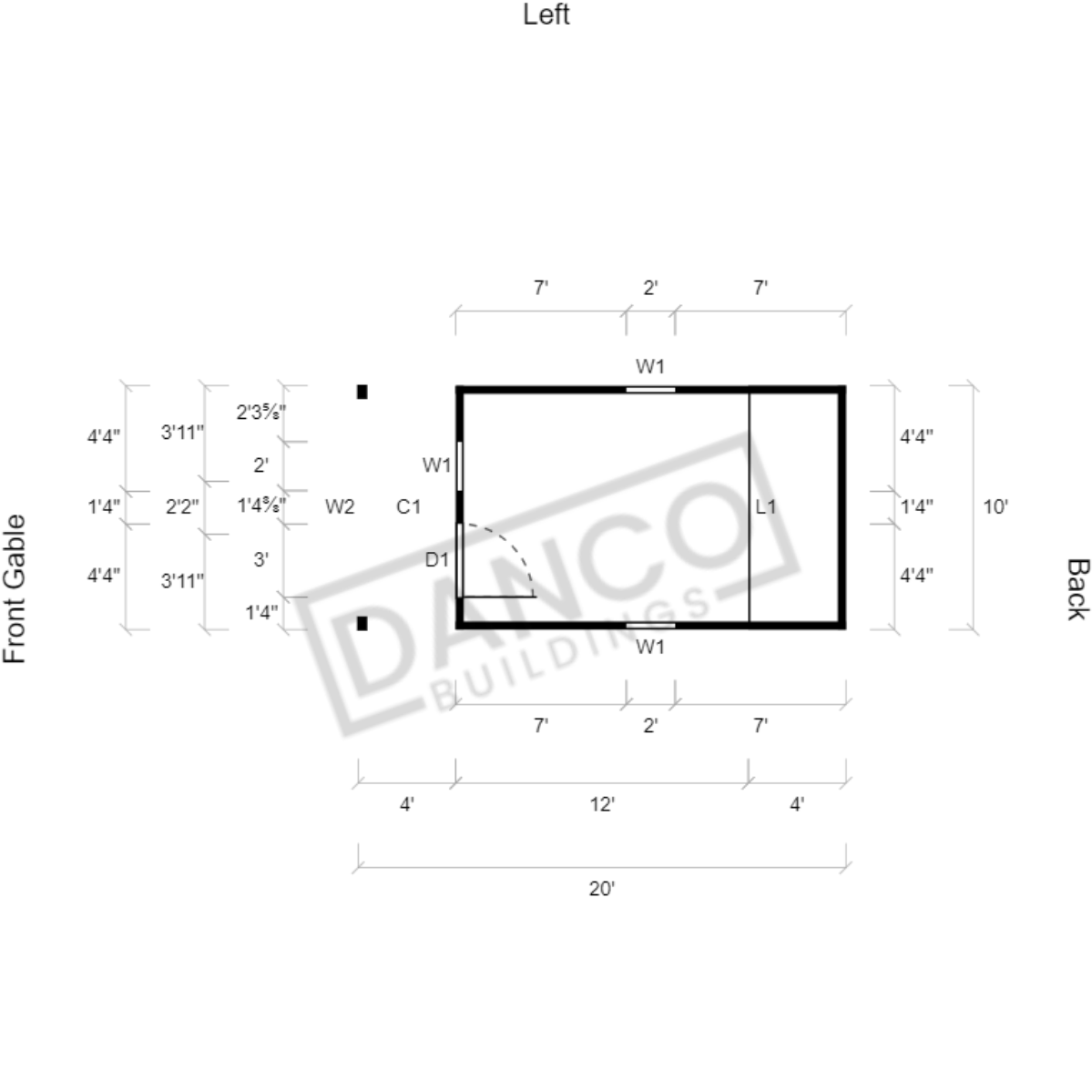 Lofted Barn Cabin 10x20/231495 - Image 2