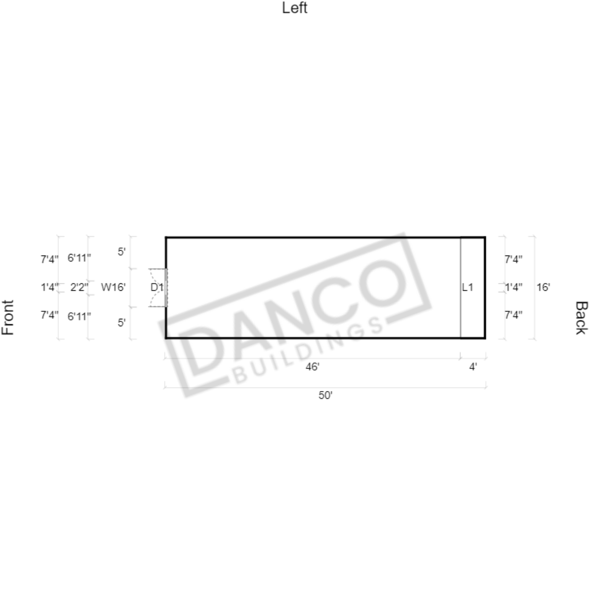 Lofted Barn 16x50 - Image 2