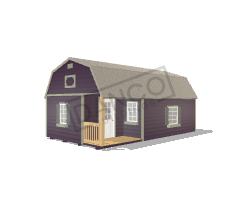 Lofted Corner Porch Cabin 14x24