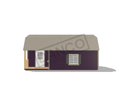 Lofted Corner Porch Cabin 14x24 - Image 3