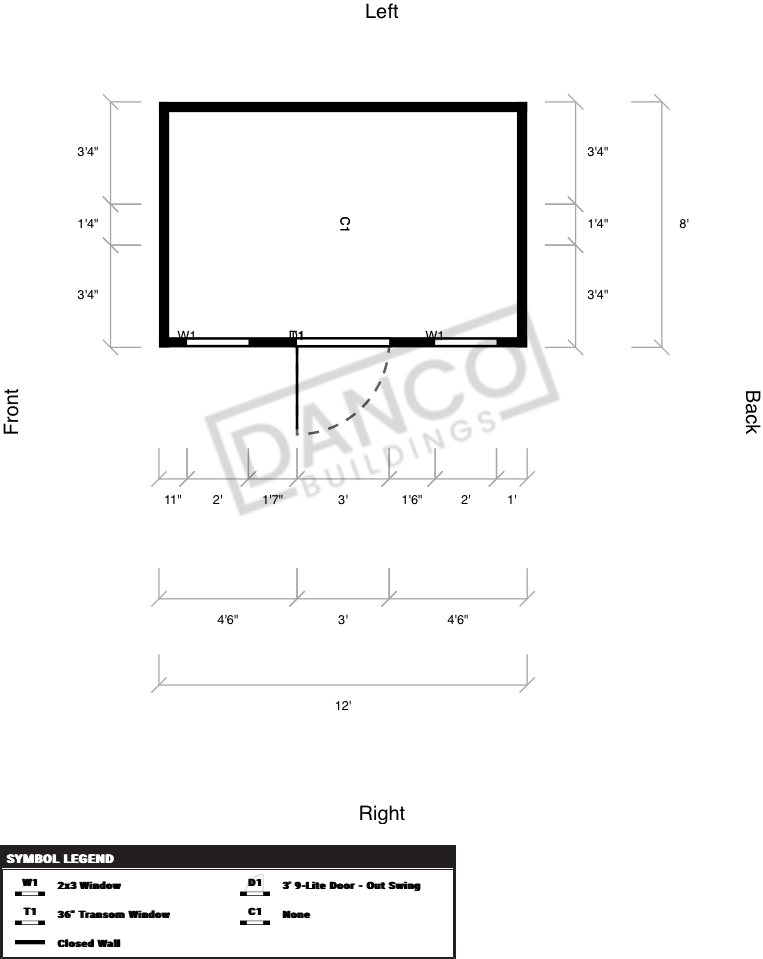 Side Garden Shed 8x12 - Image 2