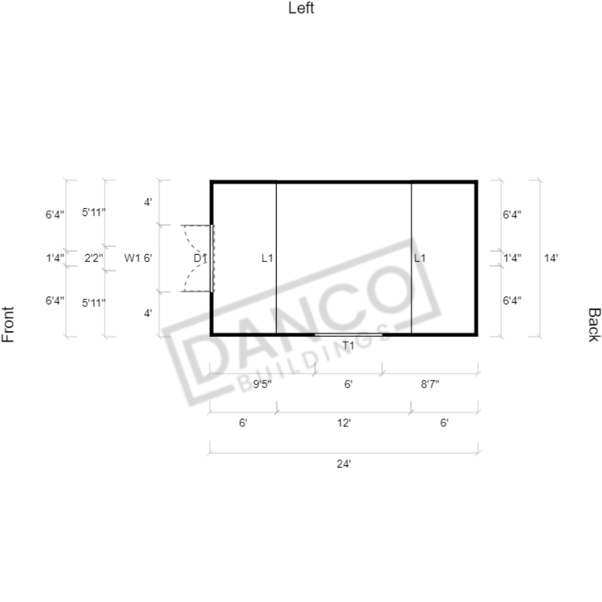 Lofted Barn 14x24 - Image 2
