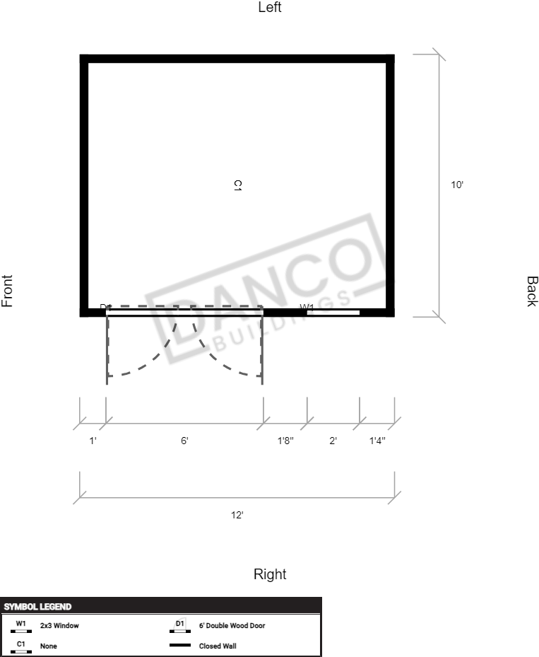 Economy Garden Shed 10x12/231441 - Image 2