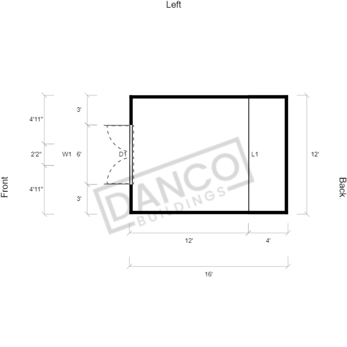 Lofted Barn 12x16/231513 - Image 2