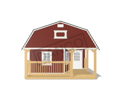 Wraparound Porch Lofted Barn Cabin 16x36 - Image 6