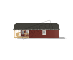Wraparound Porch Lofted Barn Cabin 16x36 - Image 3