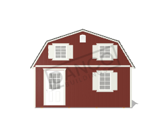 Corner Porch Lofted Barn Cabin 16x28 - Image 6