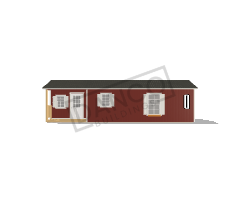 Corner Porch Cabin 14x36 - Image 3