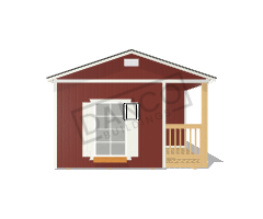 Corner Porch Cabin 14x36 - Image 6