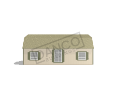 Corner Porch Lofted Barn Cabin 16x28 - Image 4