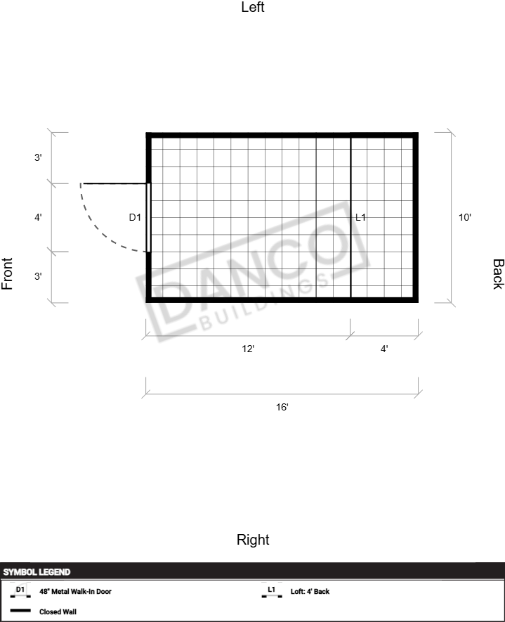 Extra Economy Lofted Barn 10x16/231570 - Image 2