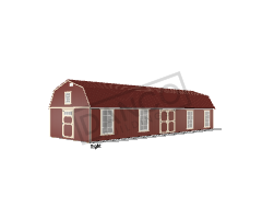Side Lofted Barn 16x50