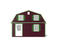 Corner Porch Lofted Barn Cabin 16x28 - Image 6