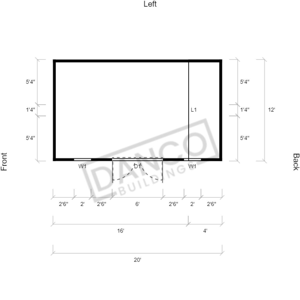 Side Lofted Barn 12x20 - Image 2