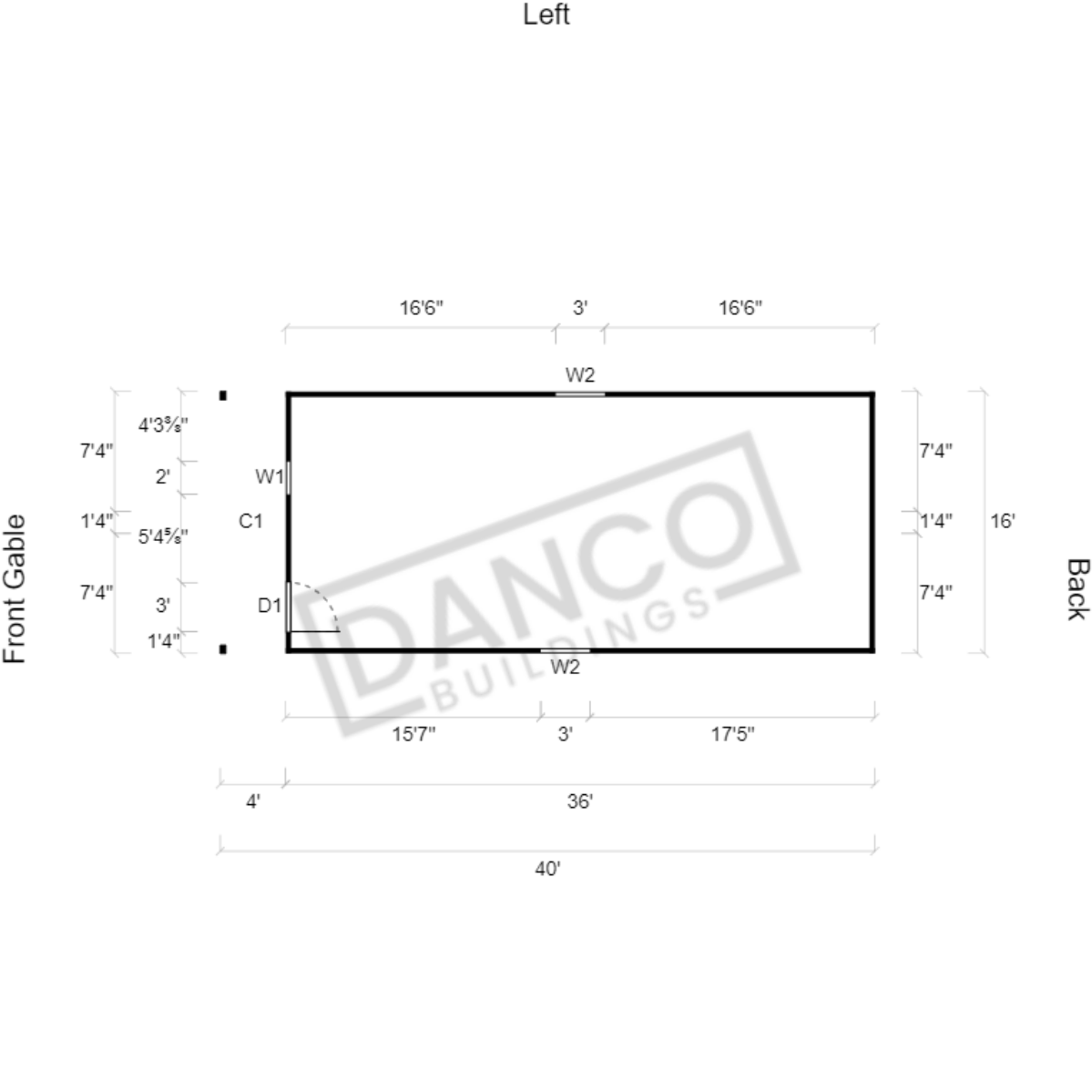 Standard Cabin 16x40 - Image 2