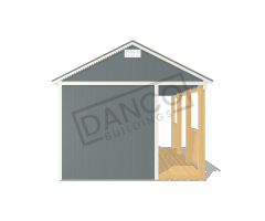 Side Porch Cabin 12x16 - Image 6