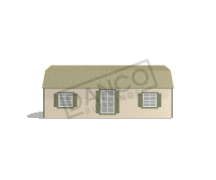 Corner Porch Lofted Barn Cabin 14x28 - Image 4