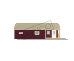 Corner Porch Lofted Barn Cabin 14x32 - Image 3