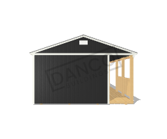 Side Porch Cabin 16x36 - Image 6