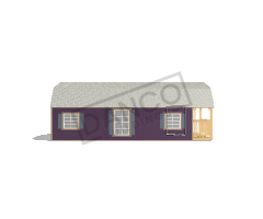 Wraparound Porch Lofted Barn Cabin 14x32 - Image 4